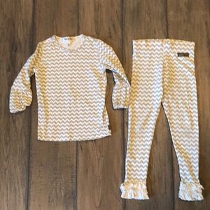 Matilda Jane Good Hart, Alice Gray Puffer Top and Goodnight Moon Leggings Set